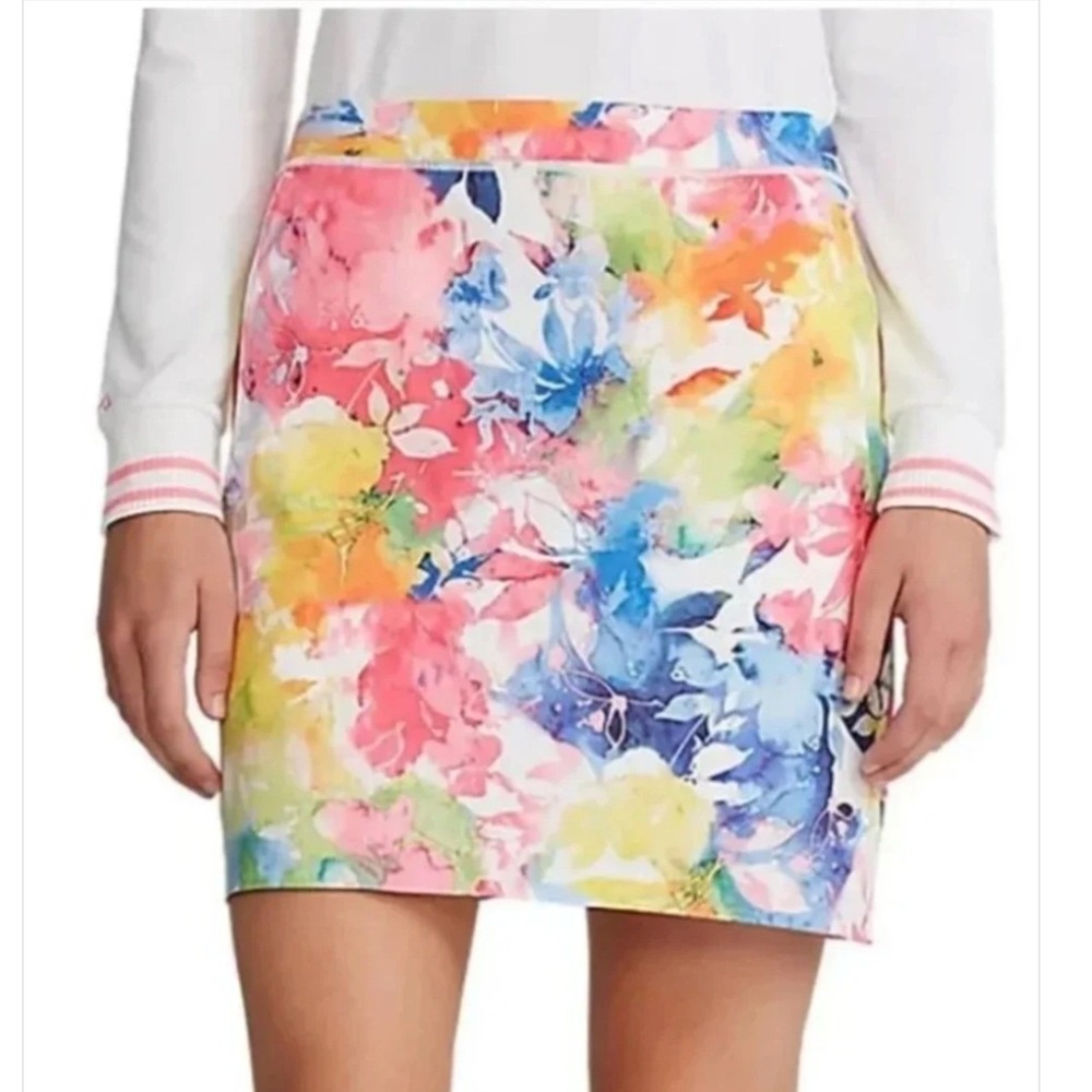POLO Ralph Lauren Golf Vibrant Watercolor Floral Performance Skort SzS